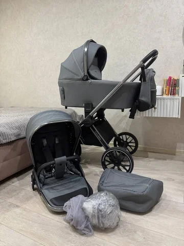 Коляска Luxmom 777 2 в 1 серая - частное объявление в Владивосток