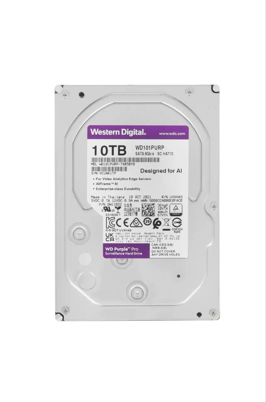 Жесткий диск WD Purple Pro 10 ТБ новый - Жесткие диски (Электроника) в Владивосток