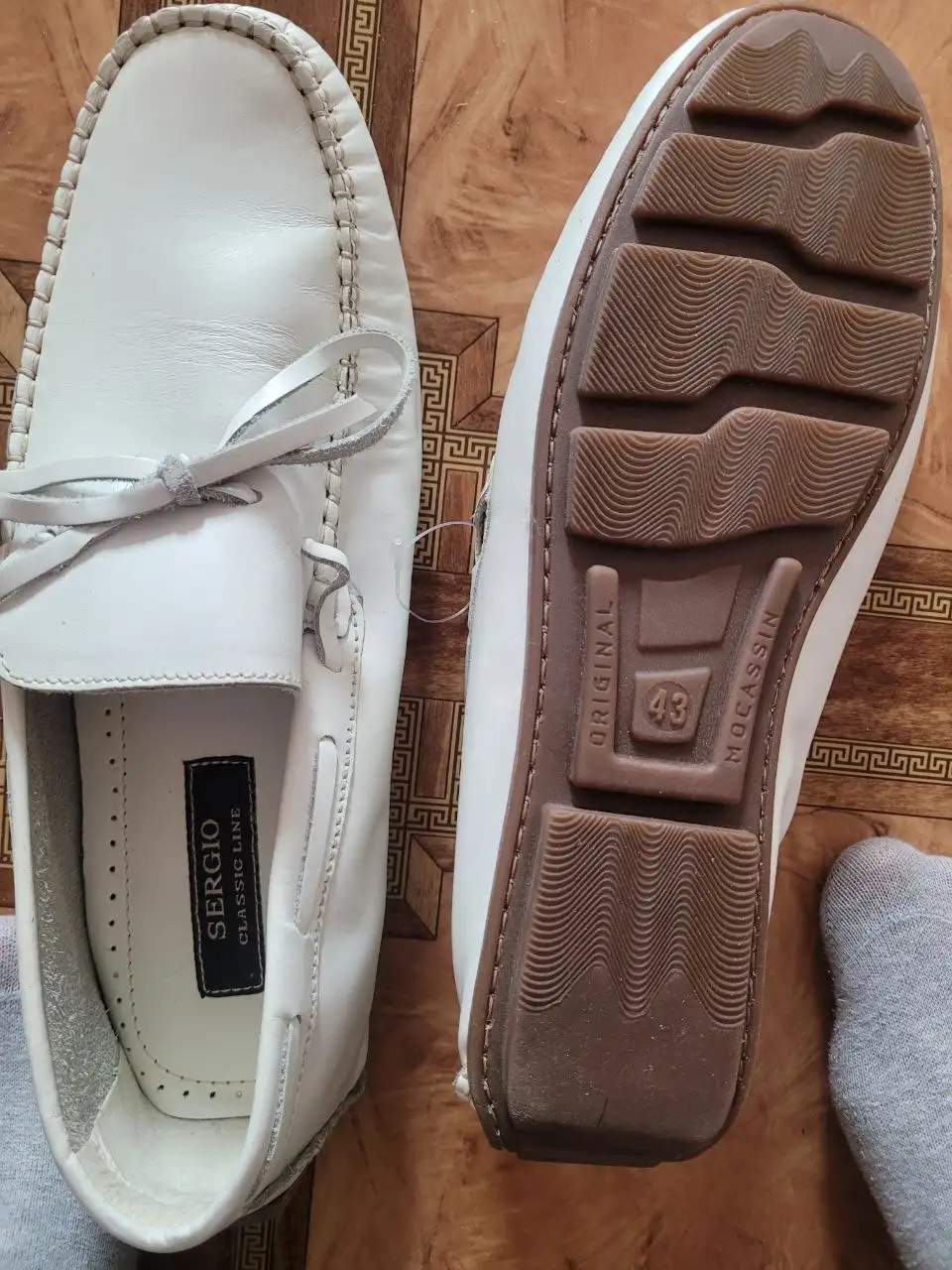 Мокасины 43 размер кожа натуральная - Обувь (Одежда) в Артем