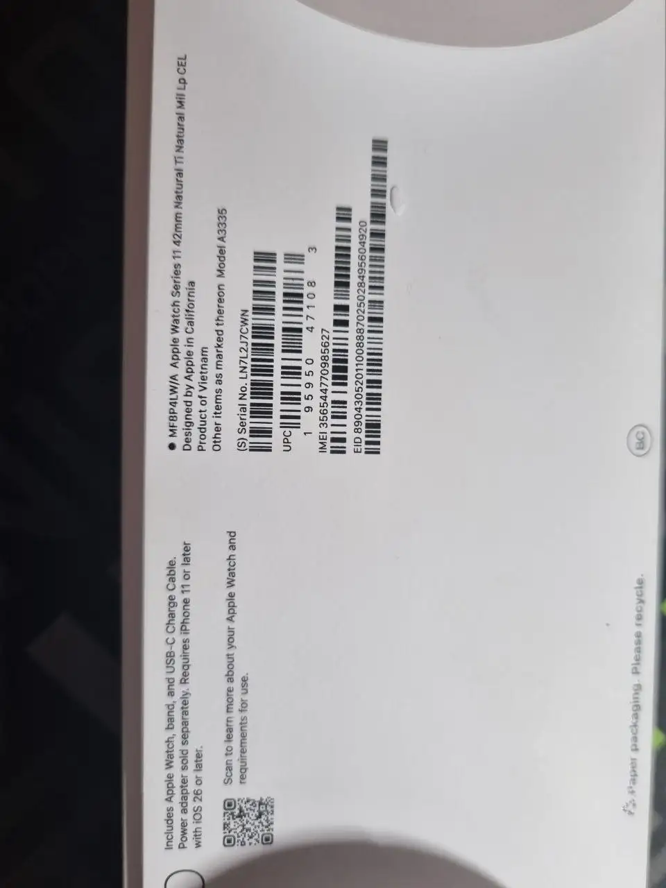 Продам Apple Watch Series 11 Titanium - Часы и браслеты (Электроника) в Владивосток