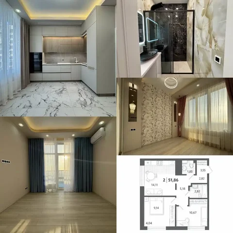 Продаётся видовая 2-комнатная квартира в ЖК Гагаринский парк - Коммерческая недвижимость в Тюмень