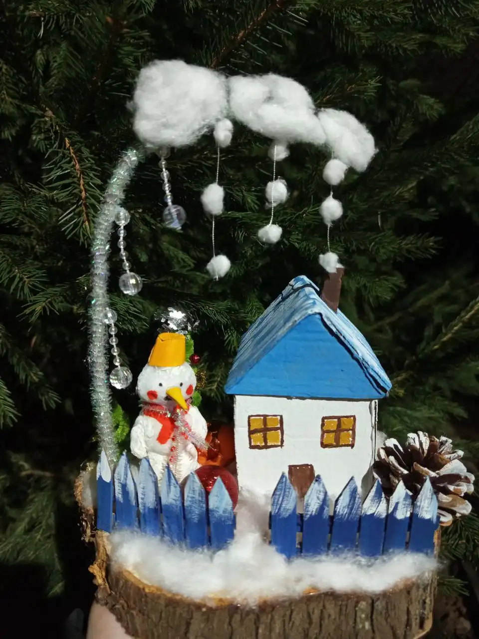 Новогодние поделки для сада или школы