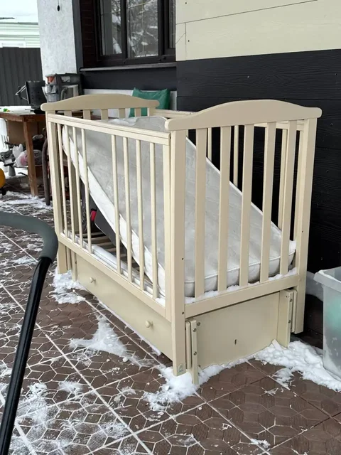 Кроватка маятниковая с автокреслом - частное объявление в Подольск