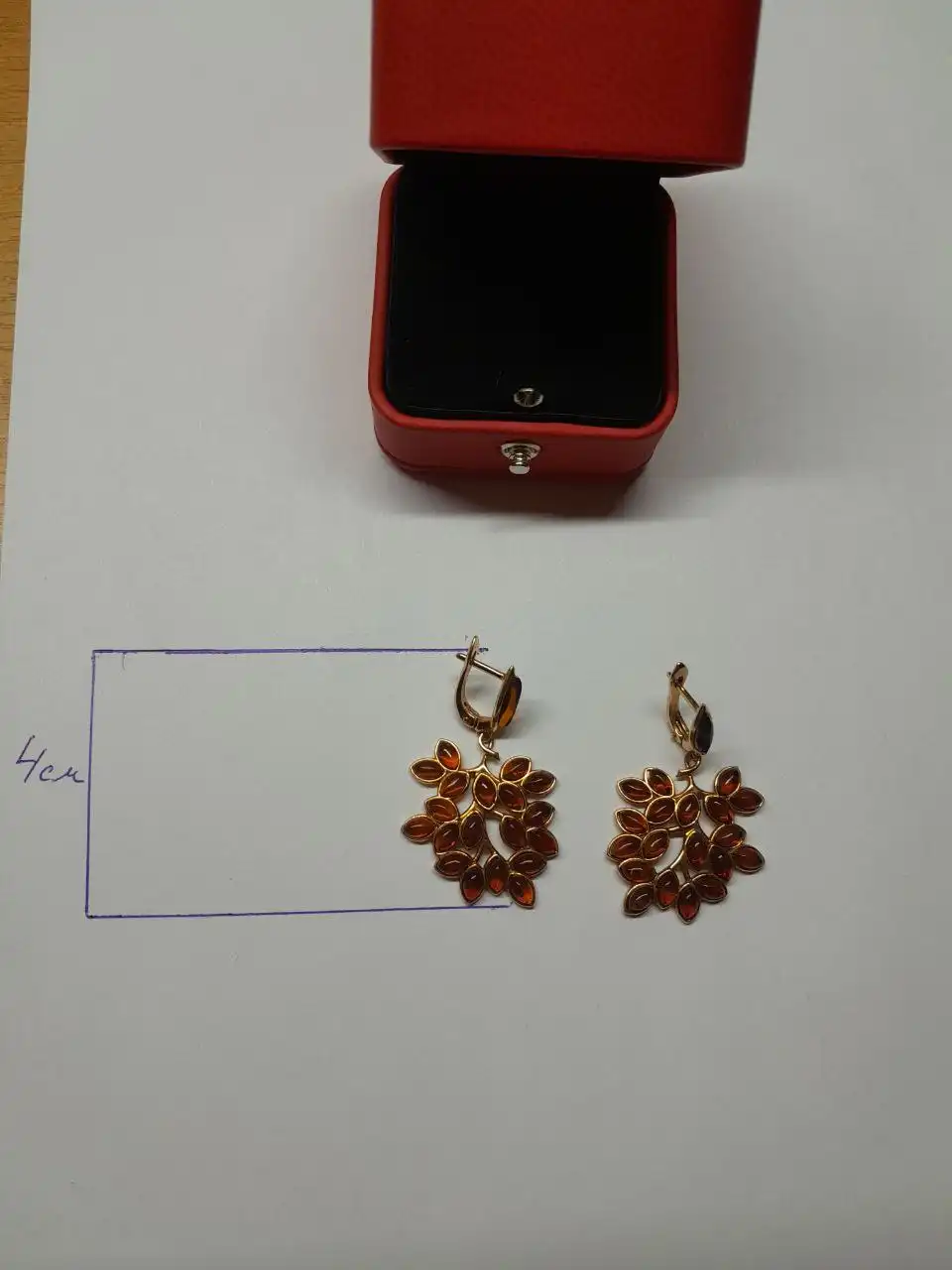 Серебро в позолоте с янтарем - Ювелирные изделия (Барахолка) в Подольск