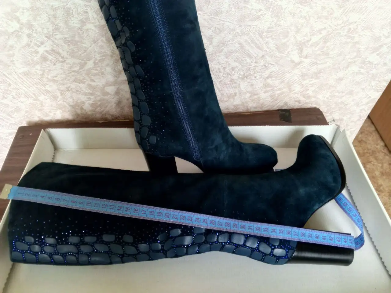 Сапожки из натуральной замши и меха - Обувь (Одежда) в Подольск