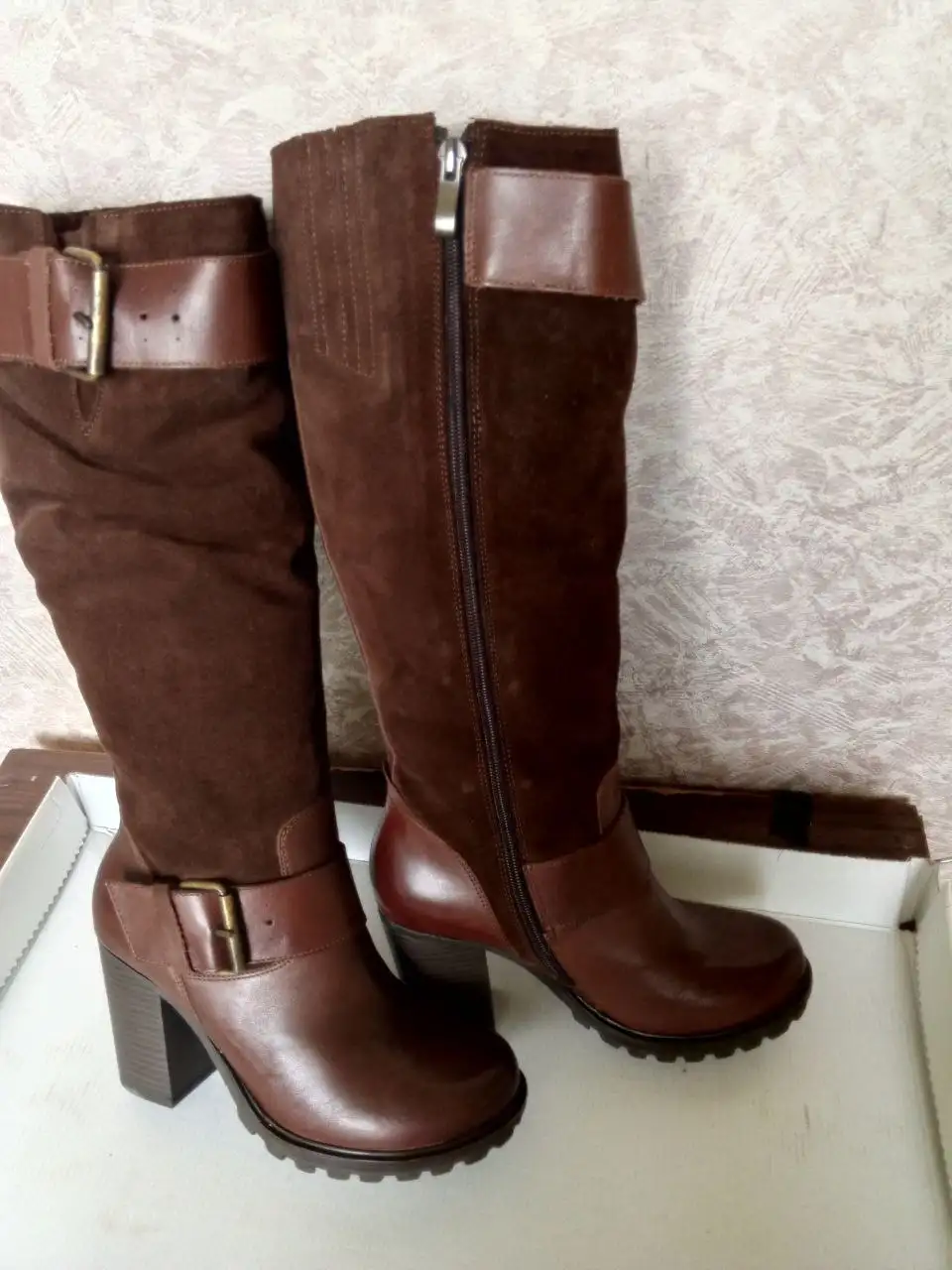 Новые сапожки из натуральной кожи, замши и шерсти размер 37 - Обувь (Одежда) в Подольск