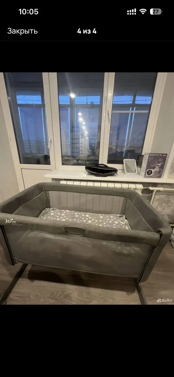 Продажа кроватки Joie Roomie Glide с регулировкой высоты и механизмом укачивания - Товары для детей в Подольск