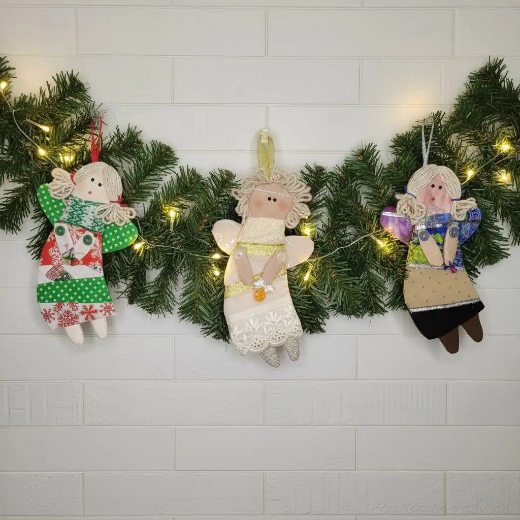 Кукла Ангел ручной работы для новогоднего декора