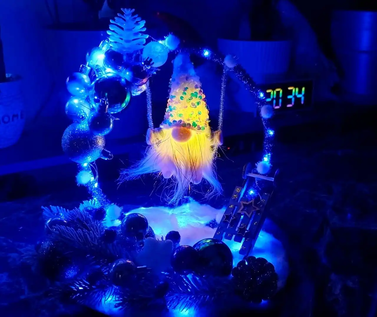 Новогодние светильнички ручной работы