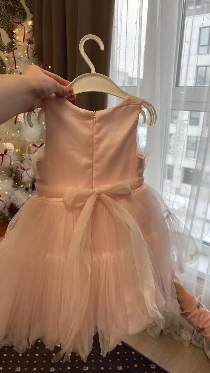 Нарядное платье розового цвета 92-98 размер