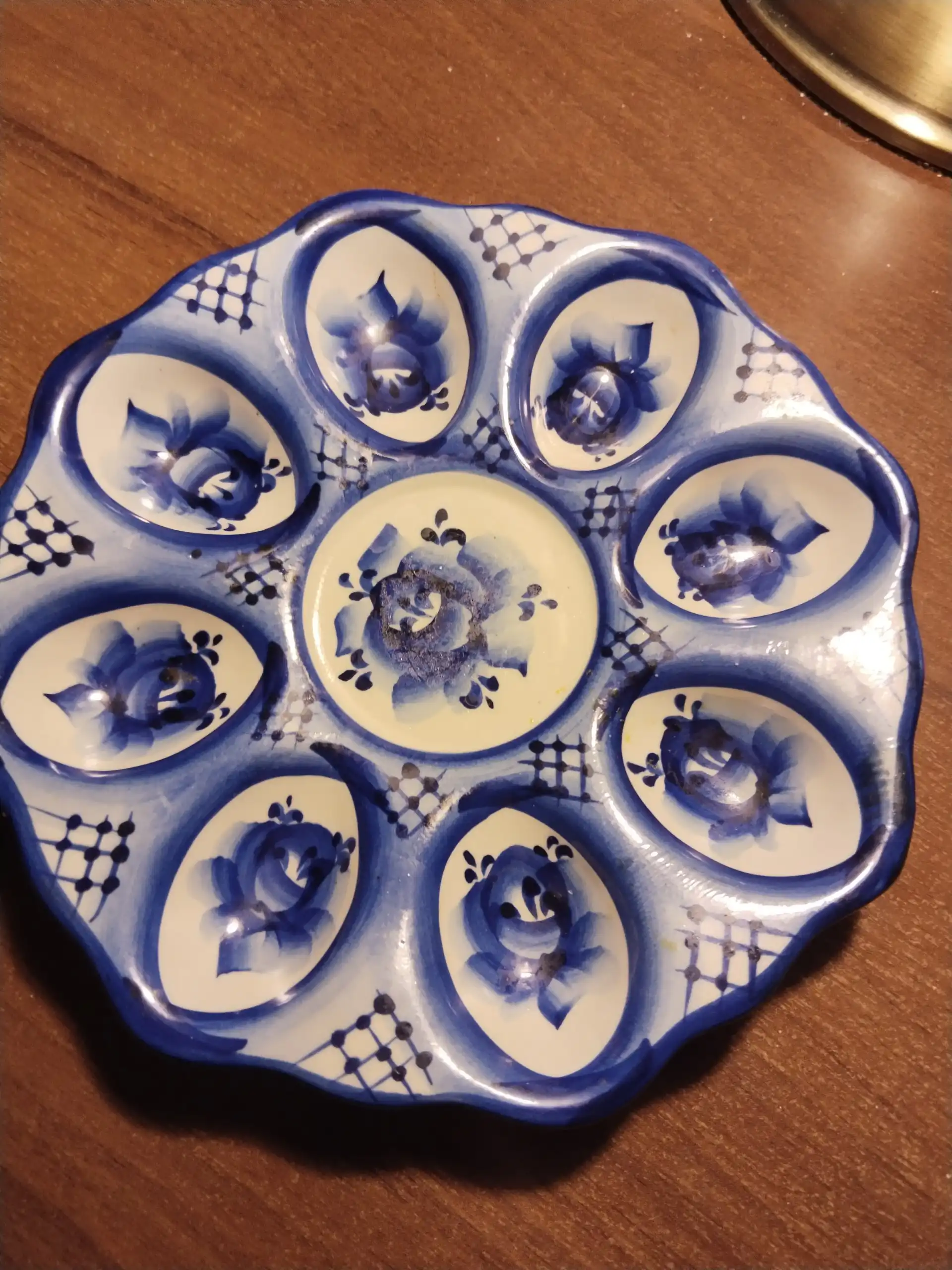 Гжелевый набор с незначительными сколами