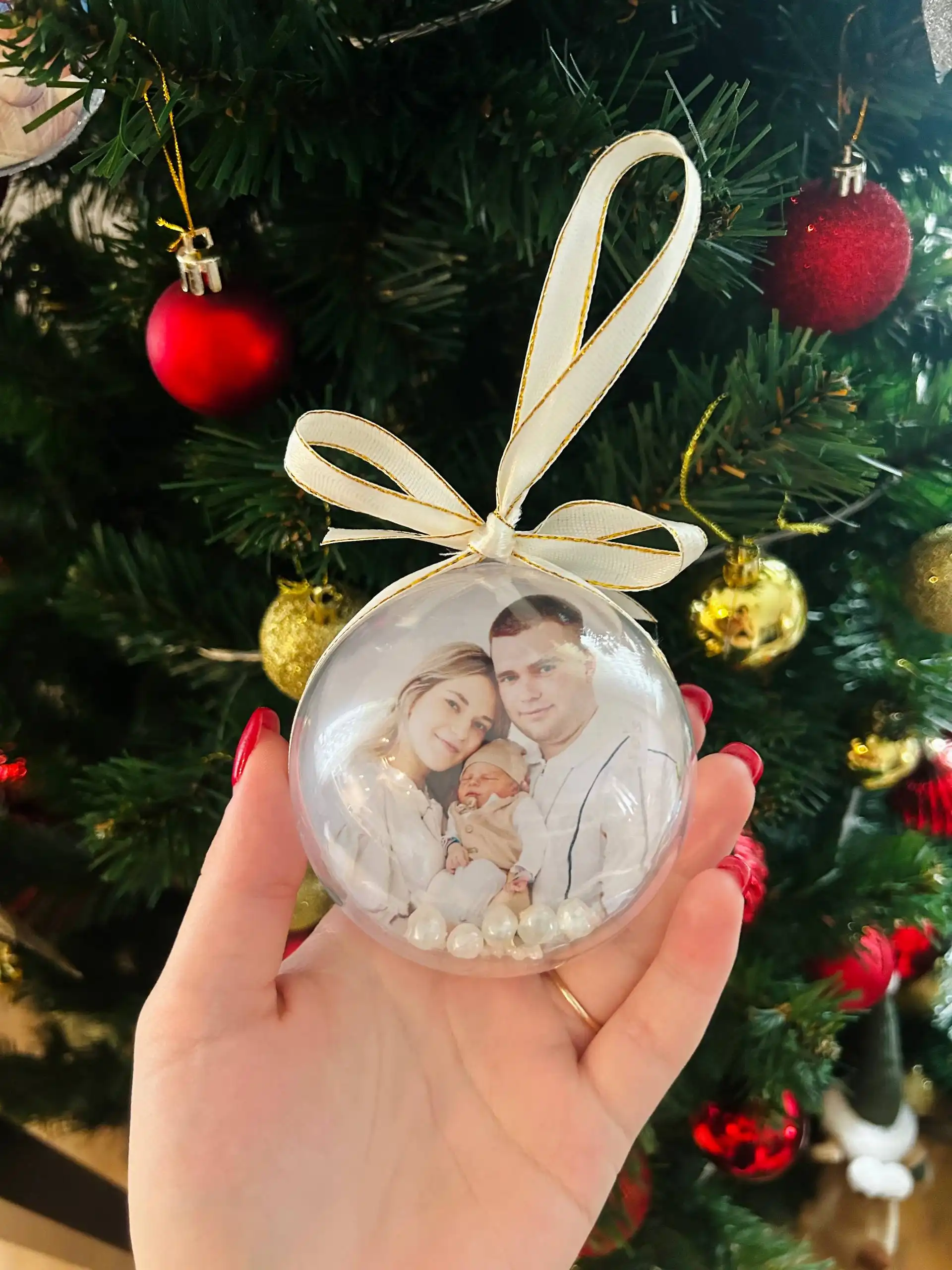 Елочные шары с фотографией