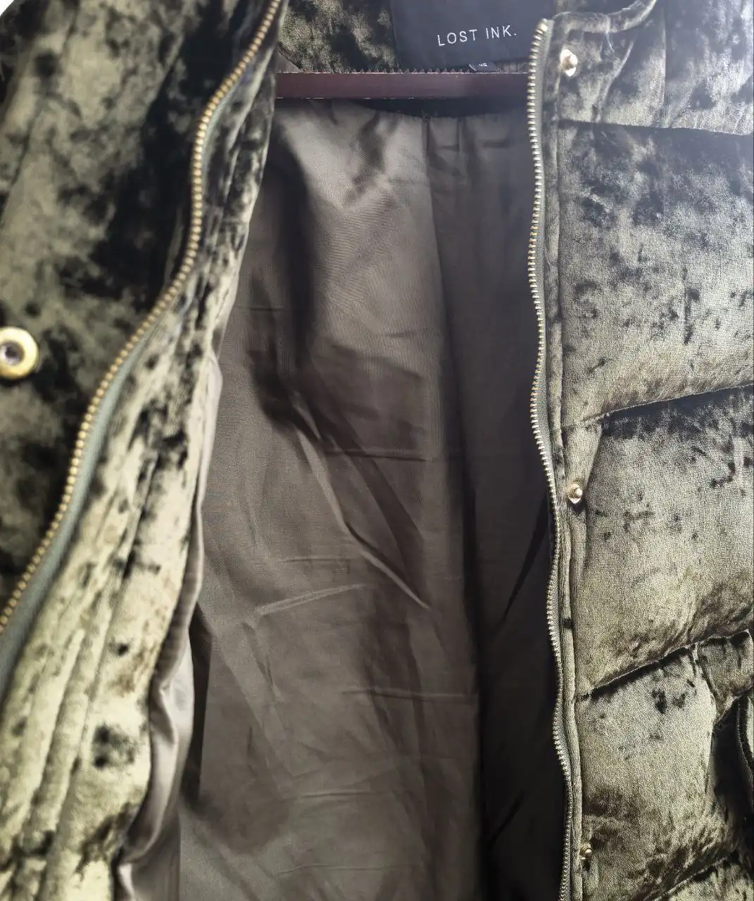 Бархатная изумрудная куртка размер S