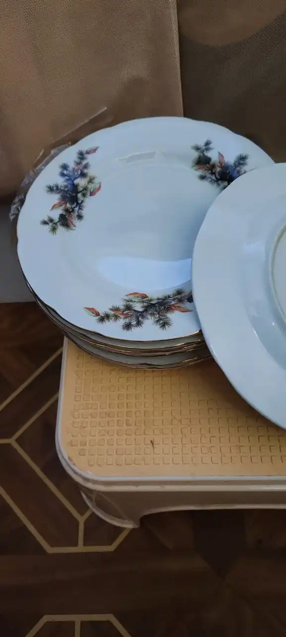 Новогодние тарелки Япония 12 шт