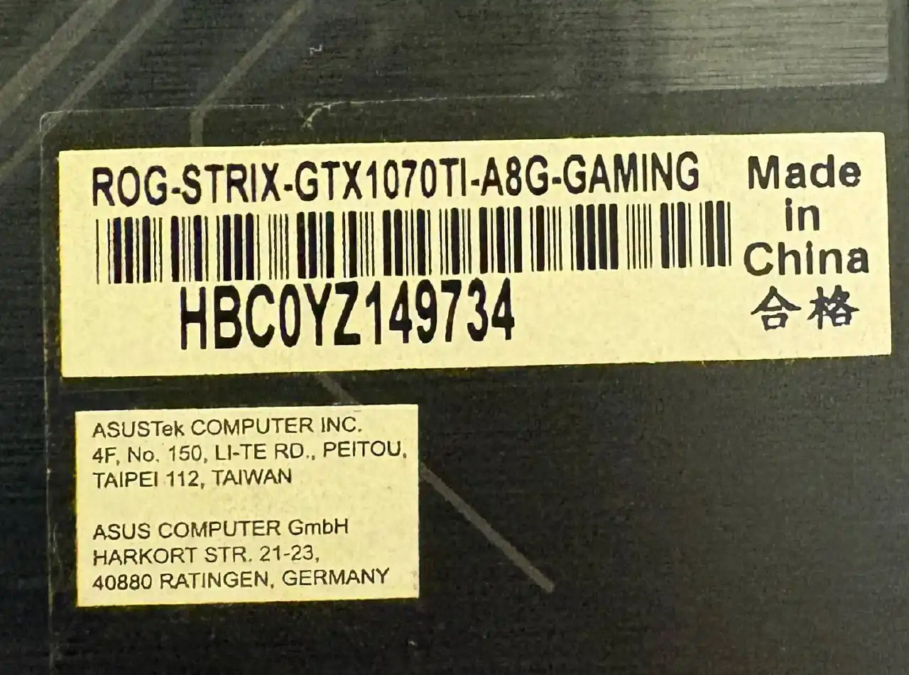 Видеокарта GeForce GTX 1070 Ti