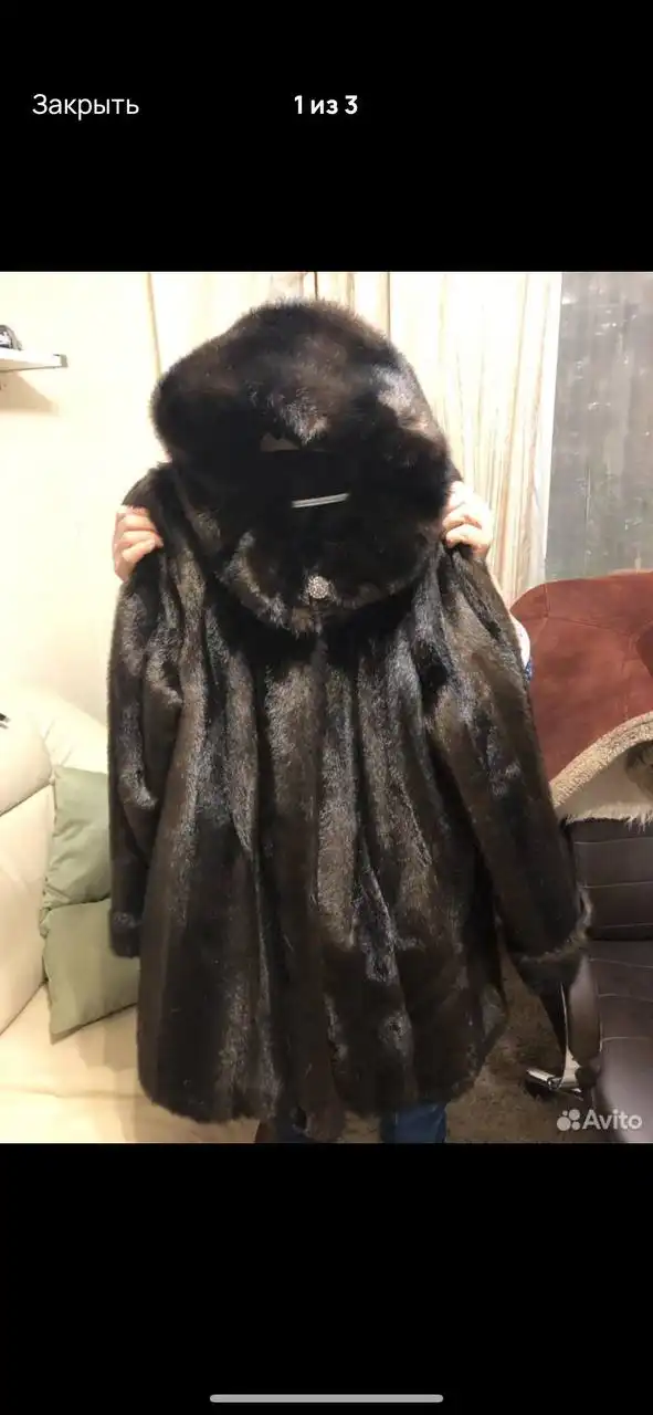 Продам женскую шубу не натуральную, размер ОГ 128см