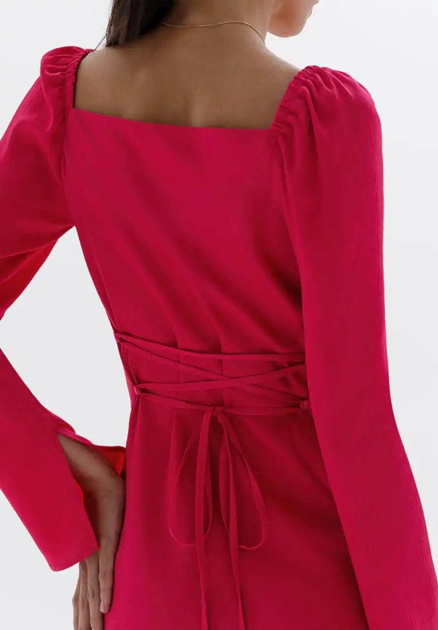 Малиновое платье Lichi размера S - Платья (Одежда) в Химки