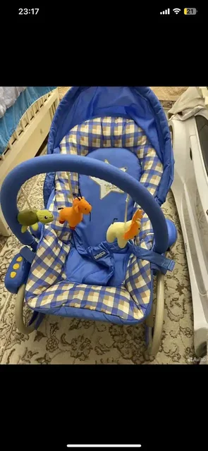 Шезлонг детский регулируемый с вибрацией и музыкой - Аксессуары для ухода в Химки