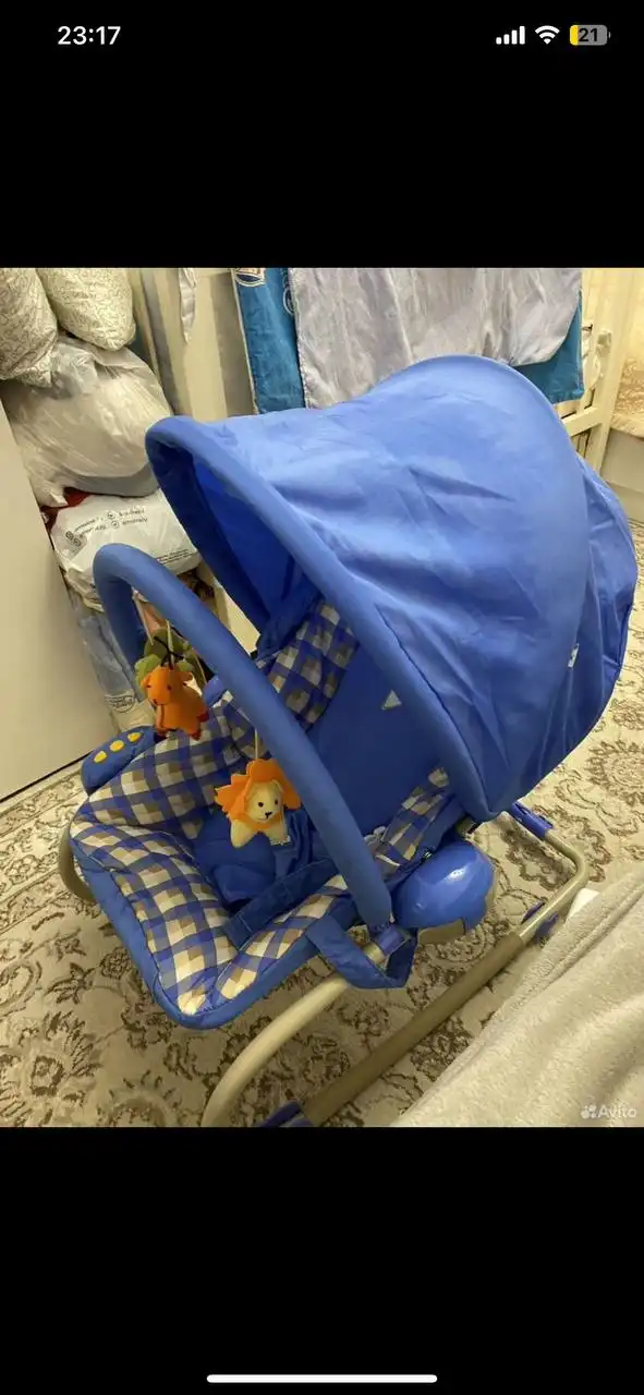 Шезлонг детский регулируемый с вибрацией и музыкой - Шезлонги и качели (Товары для детей) в Химки