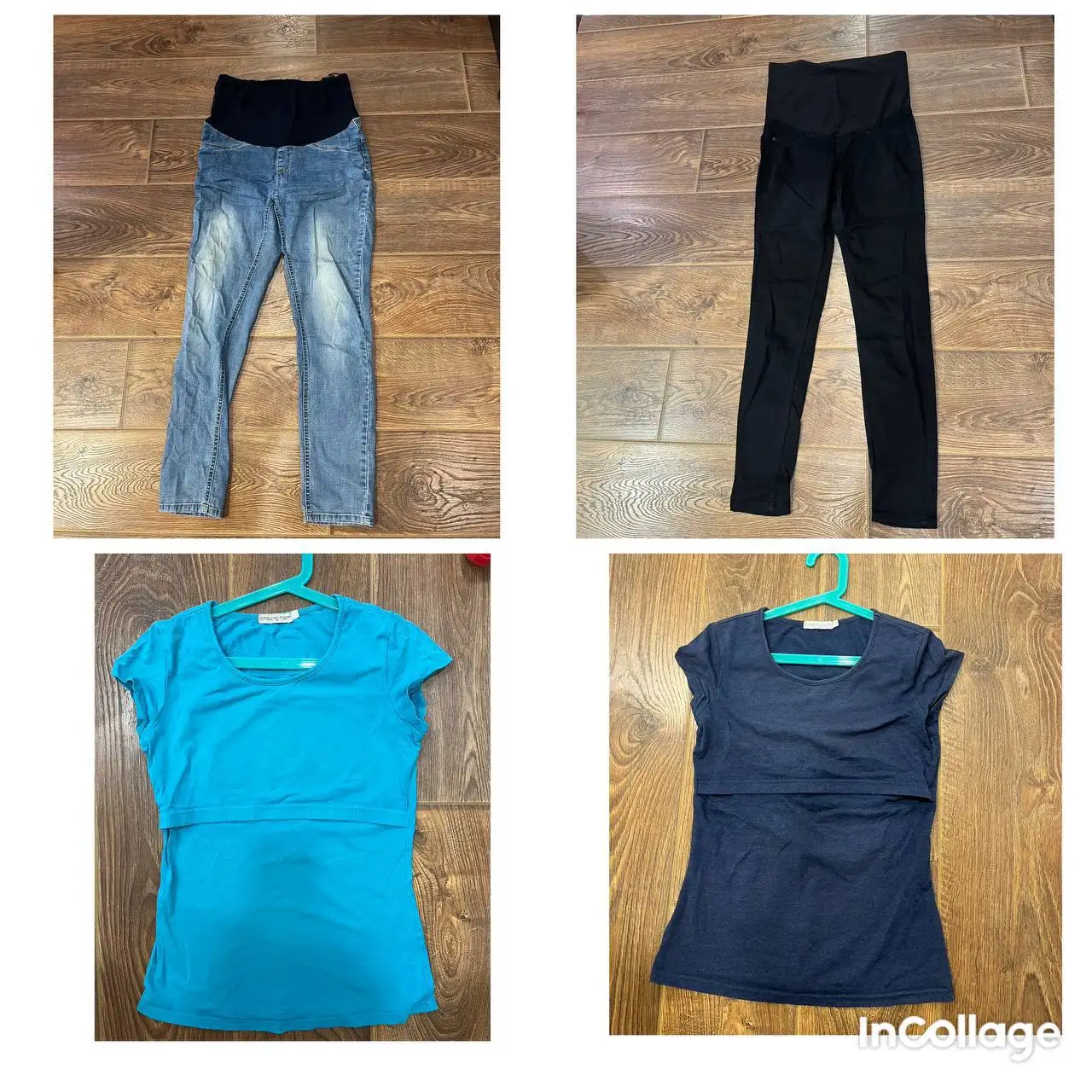 Одежда для беременных пакетом: 2 футболки и 2 джинсы размер 42-46 - Для беременных (Одежда) в Химки