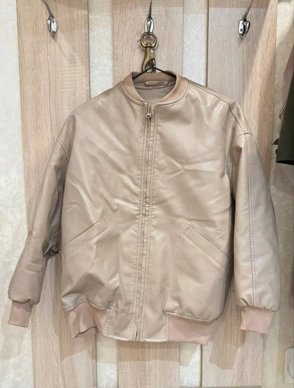 Кожаный бомбер Ushatava детский 8-10 лет - Верхняя одежда (Одежда) в Химки