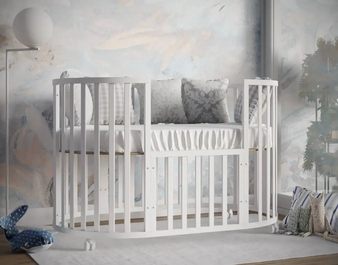 Детская кроватка трансформер 9 в 1 с матрасом - Детская мебель (Товары для детей) в Химки