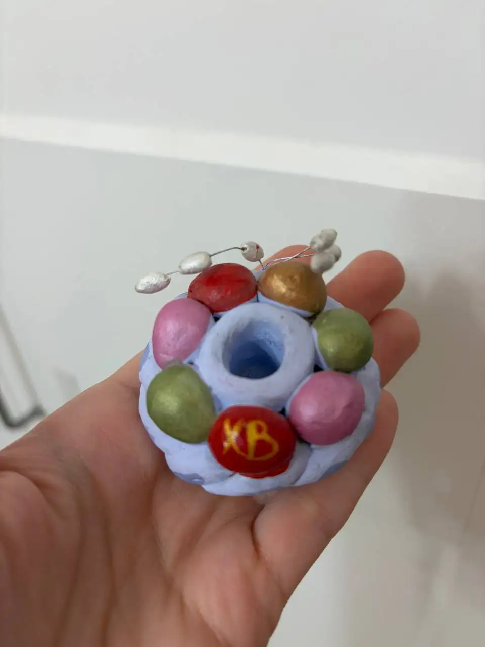 Глиняный подсвечник для церковной свечи ручной работы - Рукоделие (Хобби и отдых) в Химки