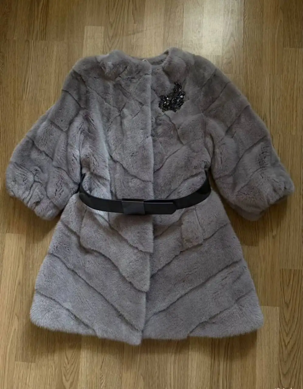 Шуба норковая Fellicci серо-сиреневого цвета - Верхняя одежда (Одежда) в Химки