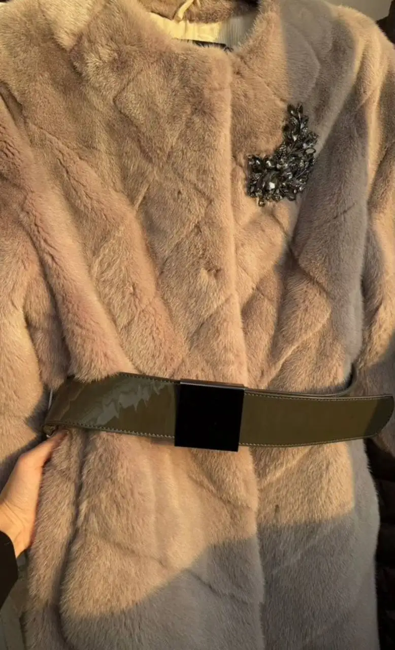 Шуба норковая Fellicci серо-сиреневого цвета - Верхняя одежда (Одежда) в Химки