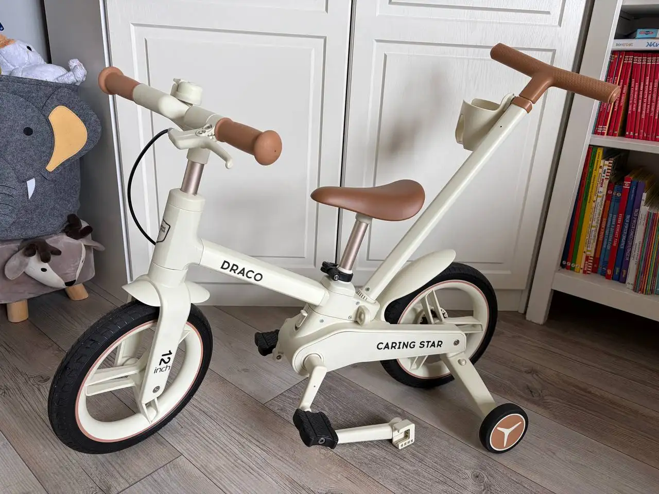 Детский велосипед Draco 12' с родительской ручкой - Велосипеды (Товары для детей) в Химки
