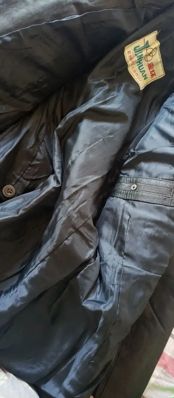 Мужская куртка-пиджак в стиле милитари из натуральной кожи - Верхняя одежда (Одежда) в Химки