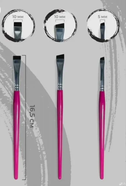 Набор для бровиста: кисти, хна, паста и линейка - Косметика и принадлежности в Химки