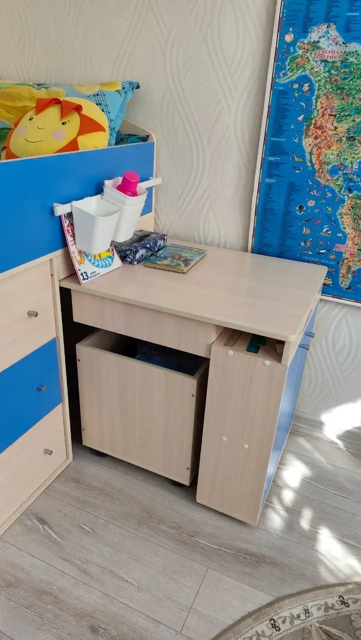 Детская кровать-чердак с матрасом - Мебель для детей (Товары для детей) в Долгопрудный