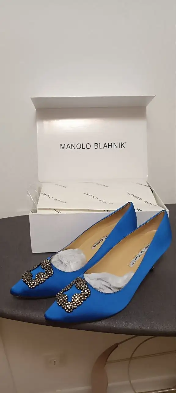 Новые туфли Manolo Blahnik, синие, размер 42 - Обувь (Одежда) в Химки