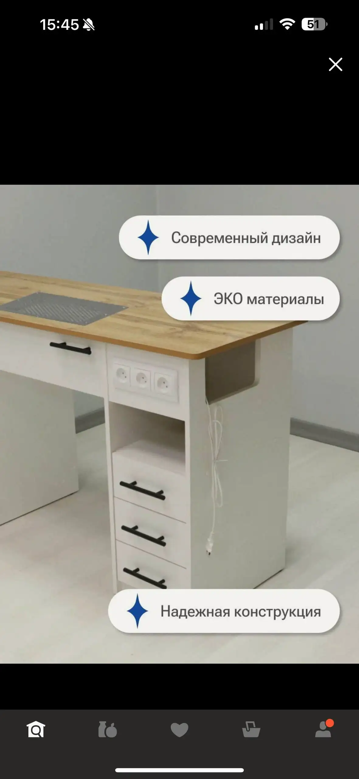 Маникюрный стол с вытяжкой и хранением - Оборудование для салонов красоты (Готовый бизнес и оборудование) в Химки