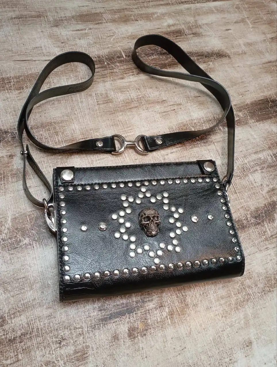 Клечбег Warlock - эксклюзивный кожаный клатч ручной работы