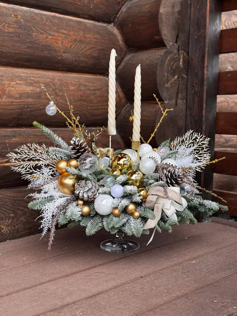 Новогодние композиции из датской ели