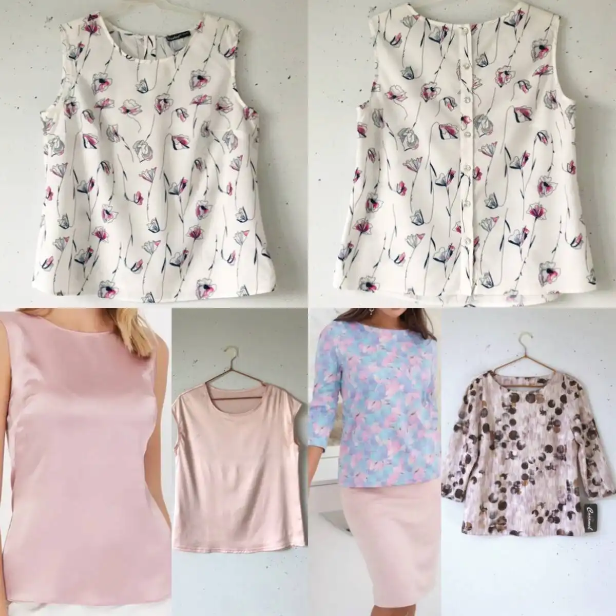 Блузы женские различных размеров и цветов