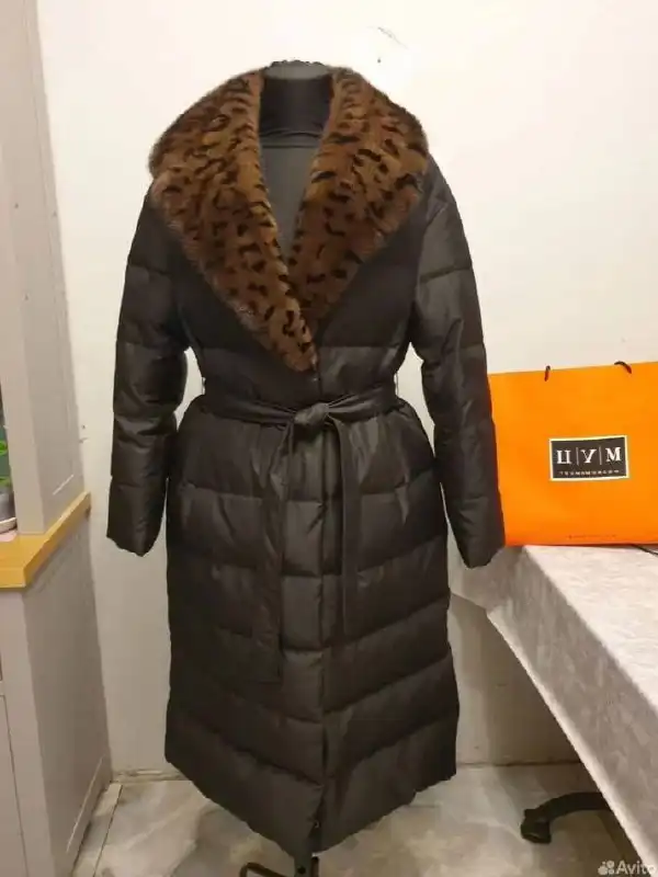Продажа пухового пальто и шуб из натурального меха