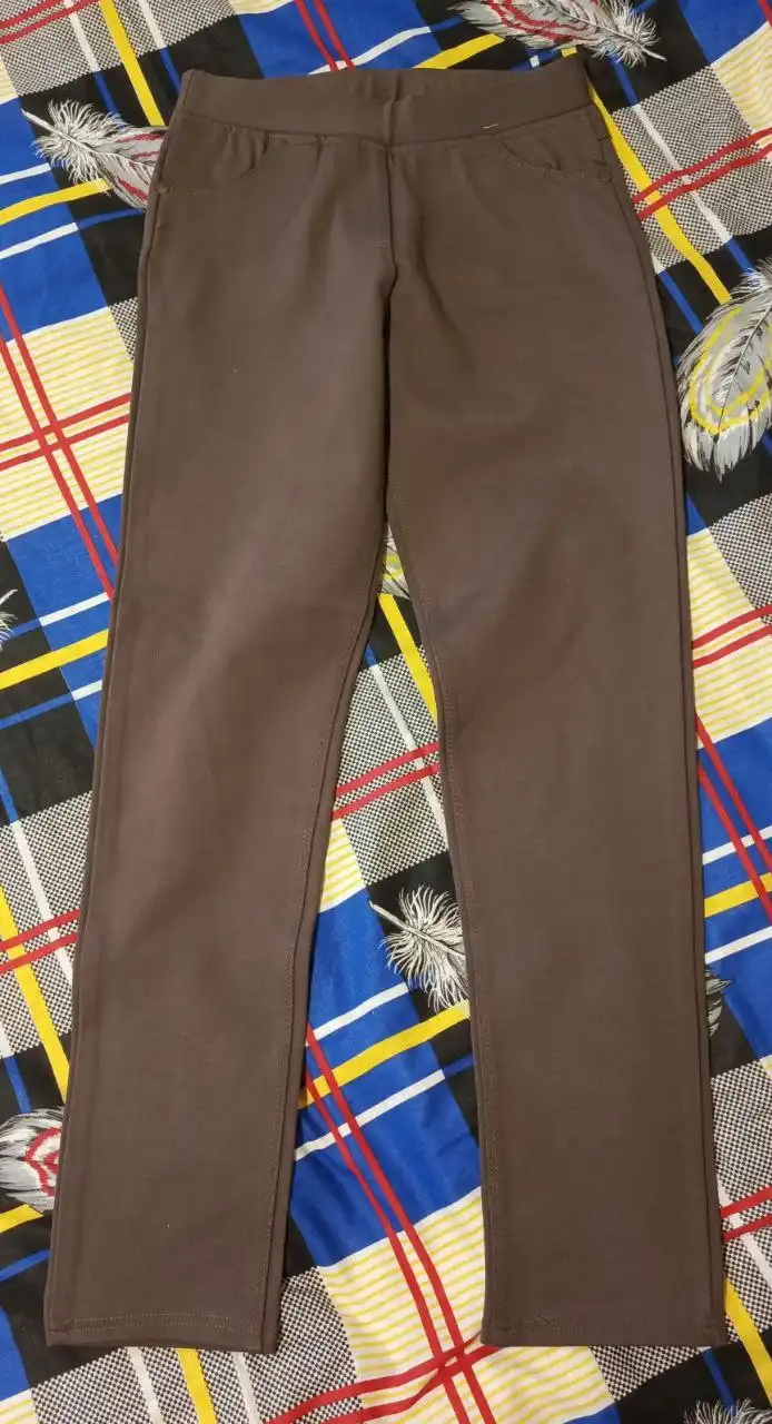 Новые плотные коричневые брюки-лосины размер 146-152 см