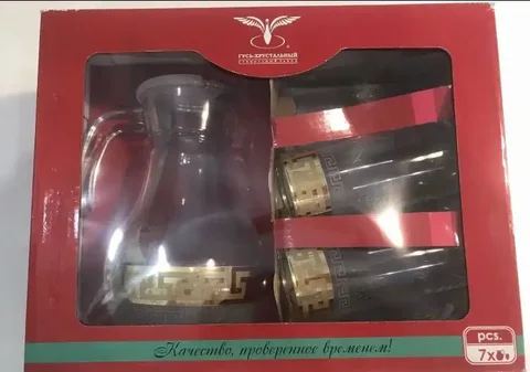 Набор графин и стаканов Гусь Хрустальный - Декор в Красногорск