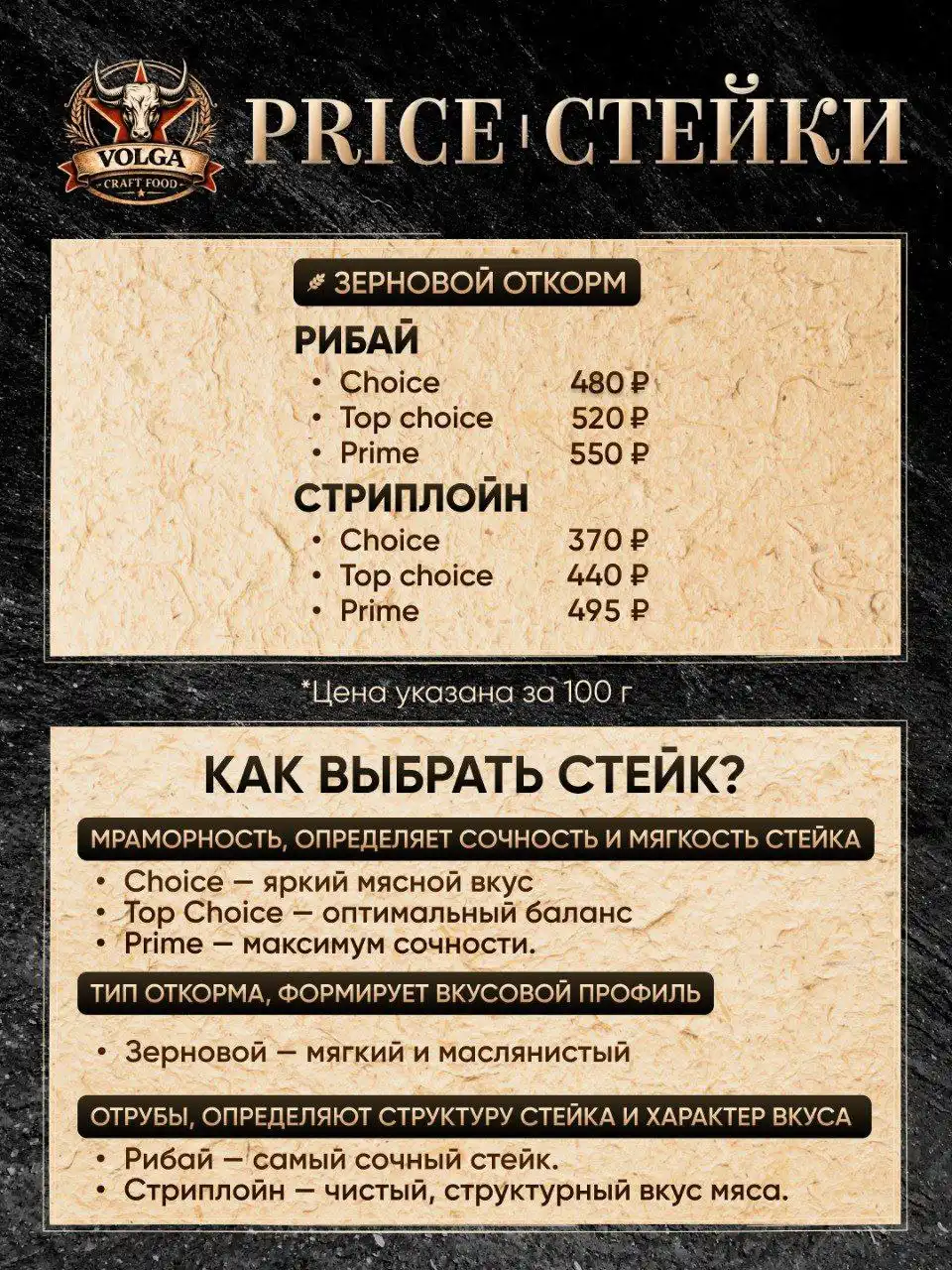 VOLGA CRAFT FOOD - доставка свежайших стейков и деликатесов - Доставка еды (Услуги) в Одинцово