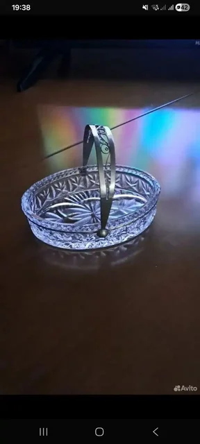 Продажа хрустальной конфетницы, стеклянной менажницы, керамического графина и фарфоровых стаканов - Декор в Красногорск