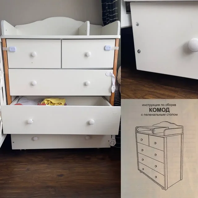 Комод со складным пеленальным столом на колесиках - Куклы в Красногорск