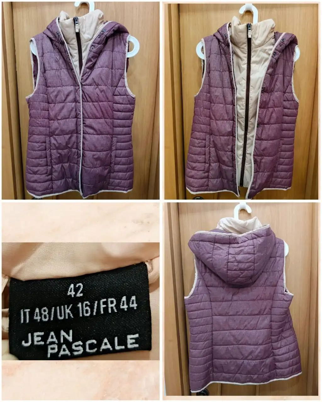 Женская болоньевая жилетка с капюшоном - Верхняя одежда (Одежда) в Красногорск