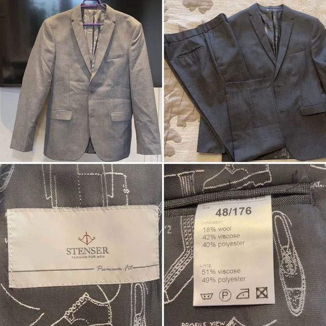 Мужской костюм Stenser, размер 48, серый - частное объявление в Красногорск