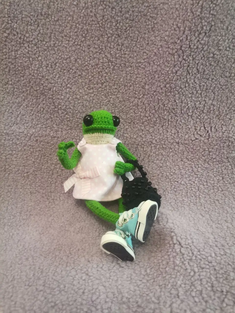 Ручная вязаная игрушка Царевна лягушка - Рукоделие (Хобби и отдых) в Красногорск