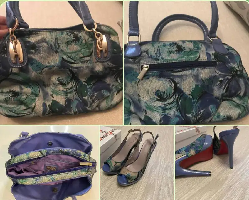 Сумка с цветами и босоножки 37 размера - Барахолка в Красногорск