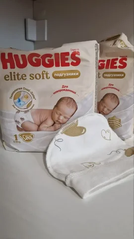 Подгузники Huggies Elite soft 1, 3-5кг, новая пачка + открытая - Подгузники в Красногорск