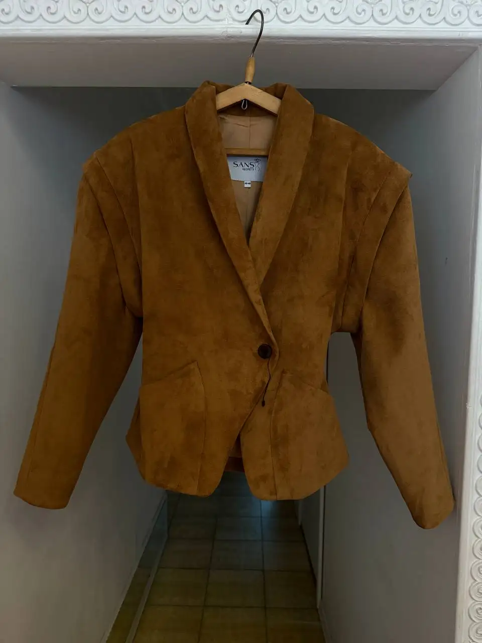 Жакет из премиум эко-замши размер 46/48 - Верхняя одежда (Одежда) в Красногорск